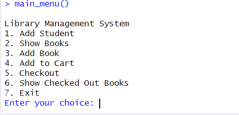 Student Book Checkout